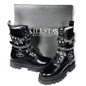 Killstar Kero Scene Boots Size 7